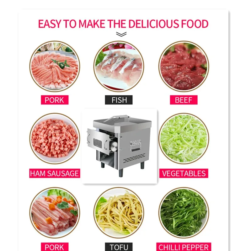 meat butcher cutter equipment meat chopper for ground beef vegetable cutter multifunctional slicer