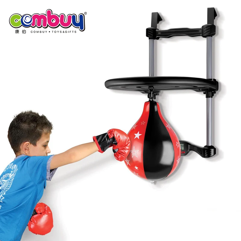 Indoor Sport Game hang Door Kids Boxing Set Toys with Gloves