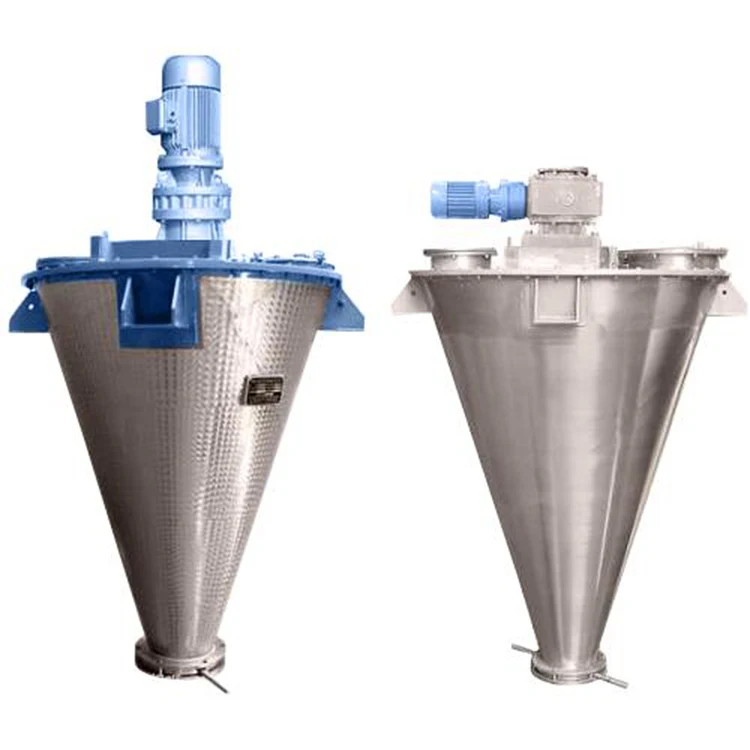 Double screw lifting baldes conical mixer/vertical ribbon blender for fertilizer laboratory powder mixer