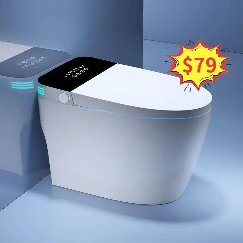 Hot Sale Hotel Bathroom Sanitary Ware Auto Sensor Flush Open Electric Intelligent Toilet Wc Electric Smart Toilet With Remote
