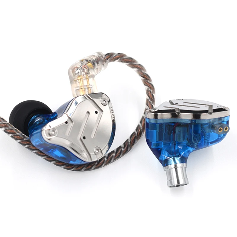 KZ ZS10 Pro In Ear Earphone HIFI DJ Monitor 4BA+1DD 5 Driver in-Ear HiFi Earphones With Detachable Cable