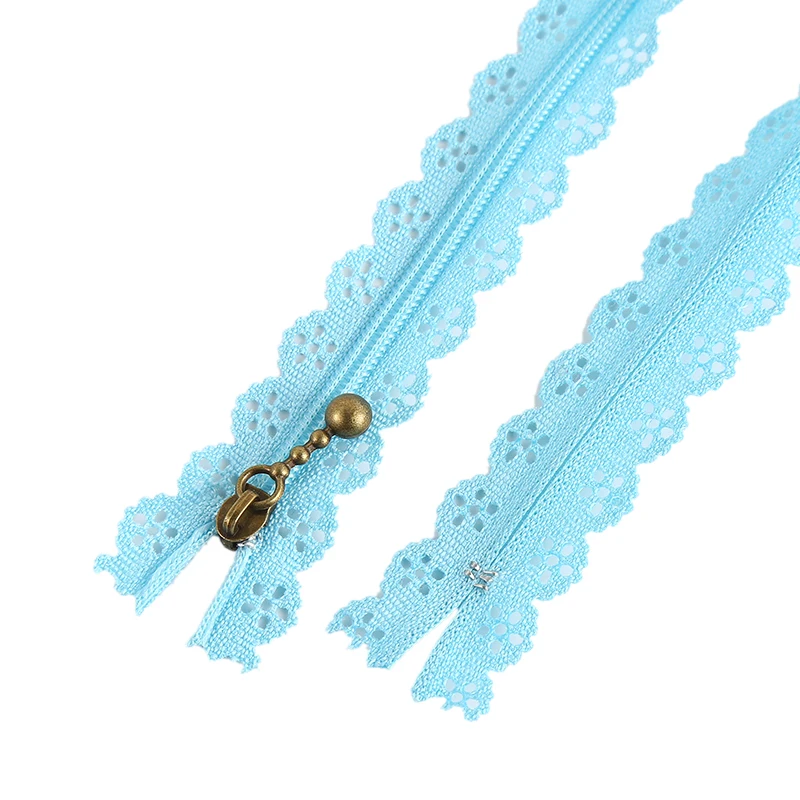 DAWEI Cheap Price Stylish Invisible Nylon Zipper with Lace Tape