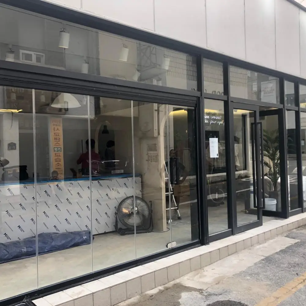 Glass Folding Door Tempered Glass Sliding Door 12 foot folding exterior glass doors