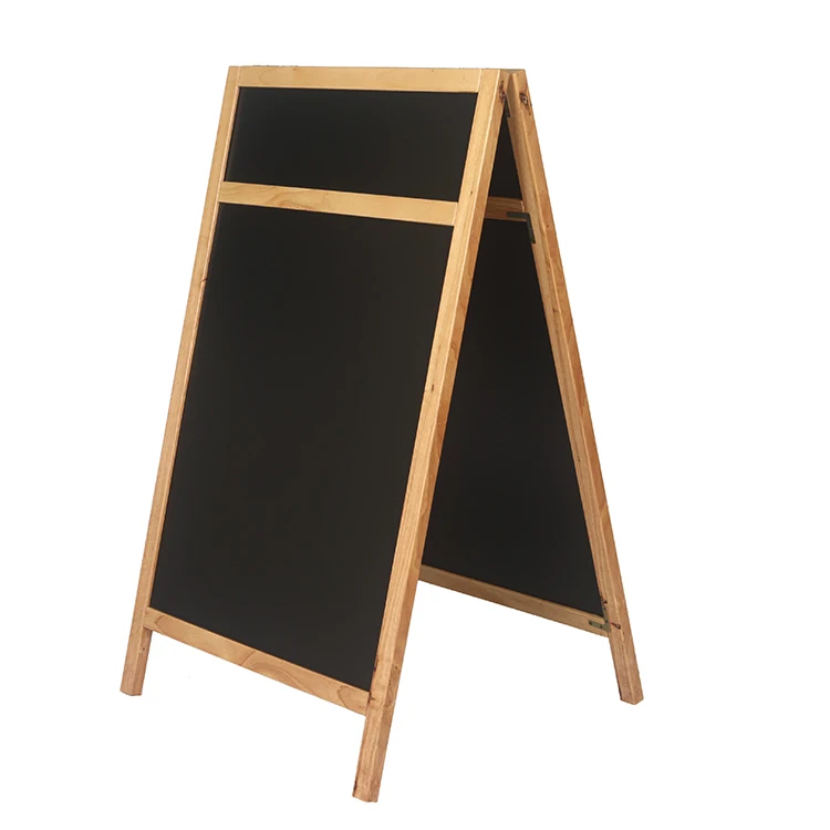 
Wooden Custom High Quality Advertising Chalk Board A Frame With Double Sides Outdoor Sign Board Blackboard 