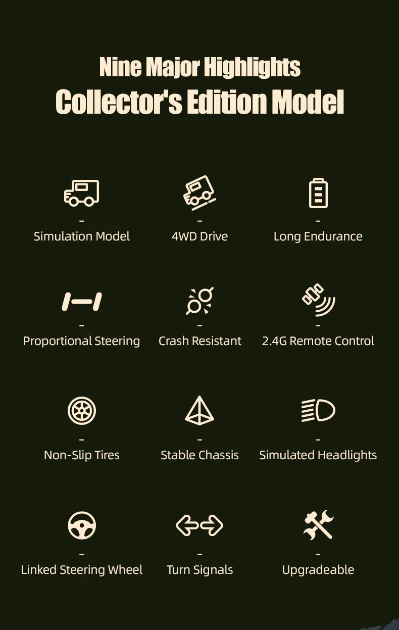 Wholesale kids simulation all terrain rough vehicle 1/10 2.4g radio control 60m rc buggy transportation truck