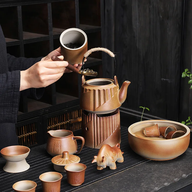 Handmade coffee cup set tea clay water jug for souvenir gift