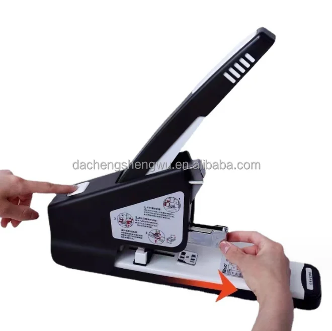 Durable Classic Office School Supplies Power Saving Manual Stapler with Press