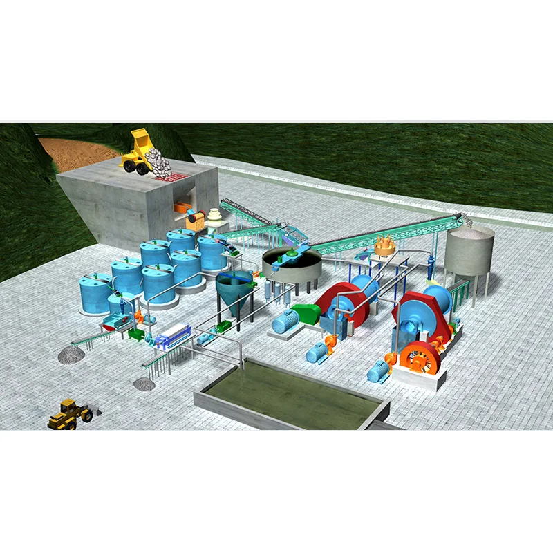 Small Gold Mining Extraction Beneficiation Machine Plant For Sale