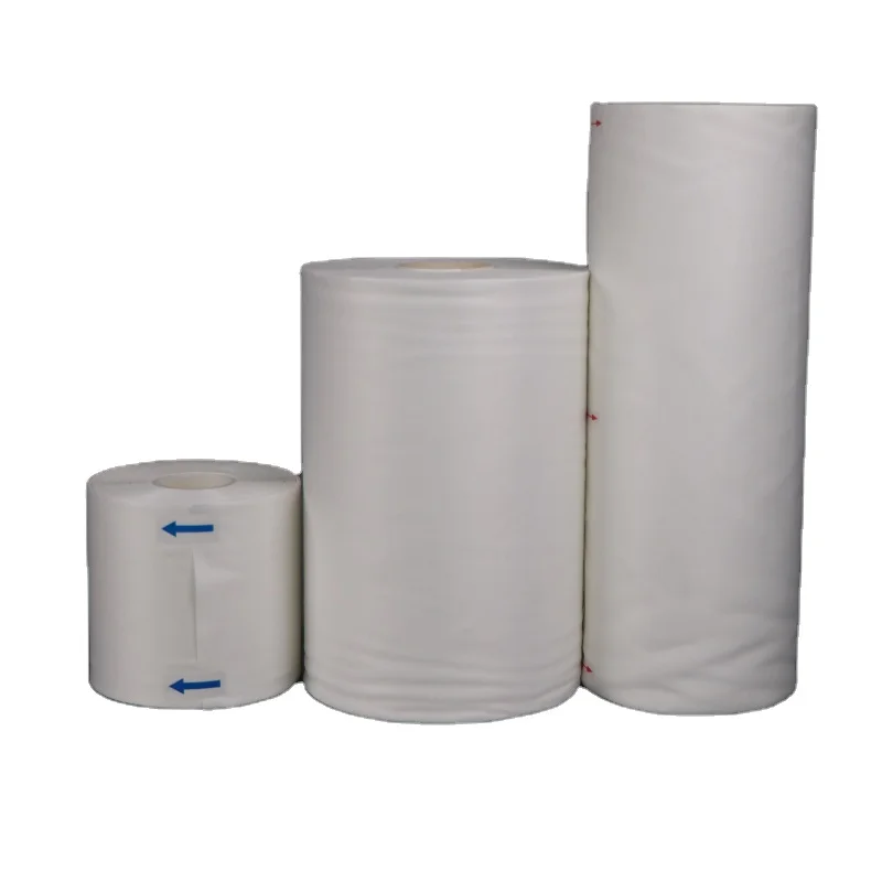 LCD LCM Automatic cleaning MICRO DENIER CLEAN ROOM ROLL WIPERS for remove scrub off adhesive and debris