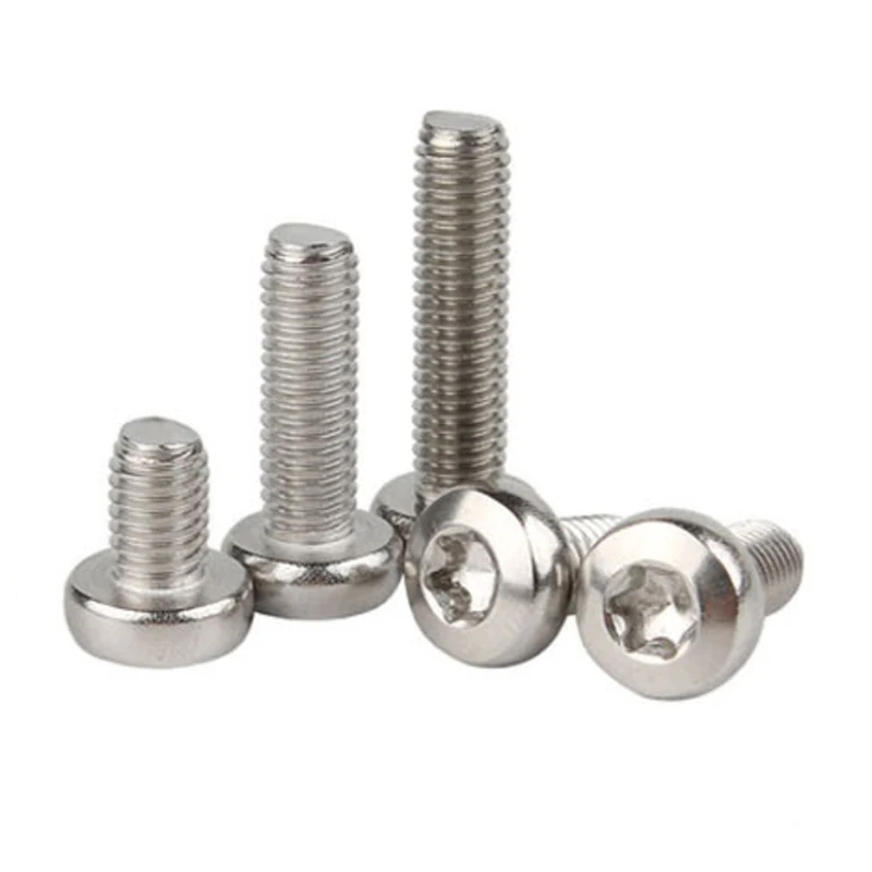 Custom Torx Socket Pan button head Machine screw M2 M2.5 M3 M3.5 M4 M5 M6 M8 M10 UNC UNF Stainless Carbon steel bolt fasteners