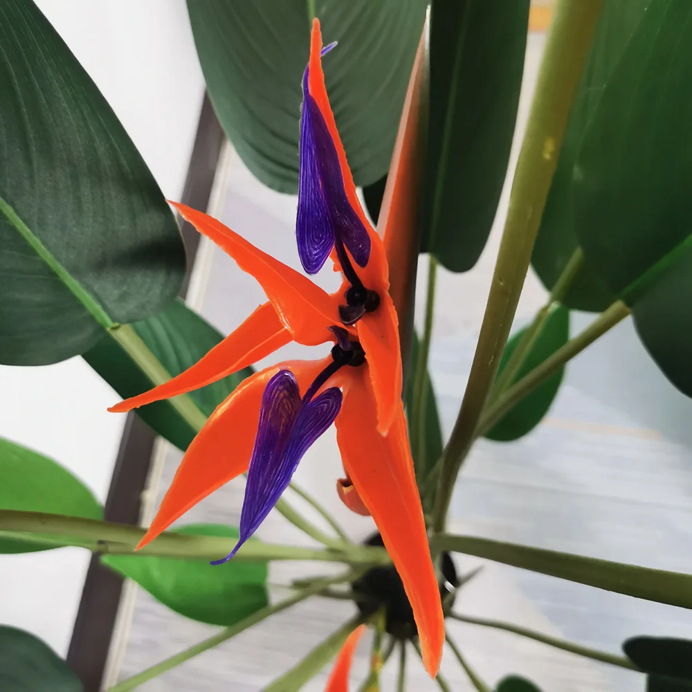 Evergreen Tree Plant Simulation Paradise Bird False Tree Potted Plant Green Indoor Artificial Buxus Topiary Plant Tree Plastic