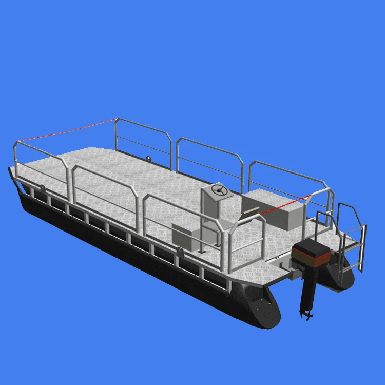 Floating fishing Pontoon boat pontoon float water boat sea platform