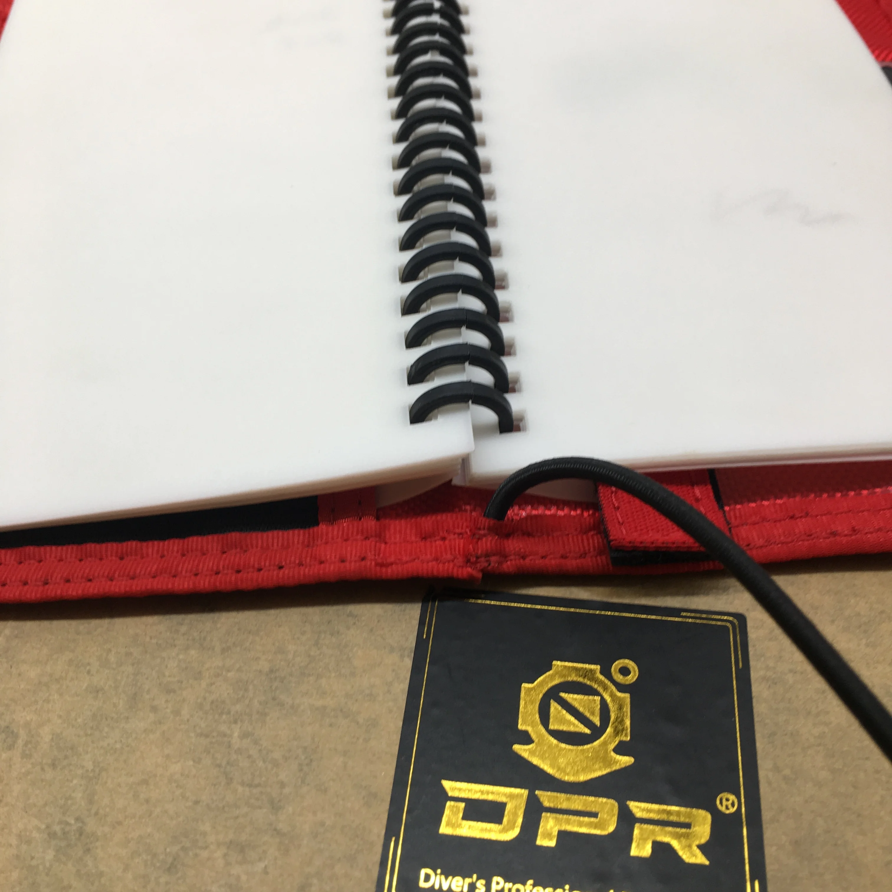 DPR underwater notebook