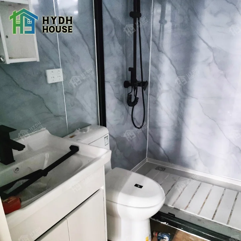 Easy Install Modular Prefab House Hurricane-Proof Expandable Design for Families Use Kiosk Bathroom Warehouse Apartment