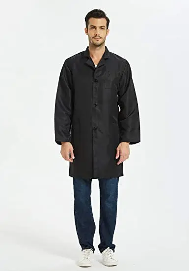 Batas Factory Supply custom Design Scrubs Uniforms Sets Nurse Lab Coat Food Factory White Tailored Cotton Polyester Lab Coat