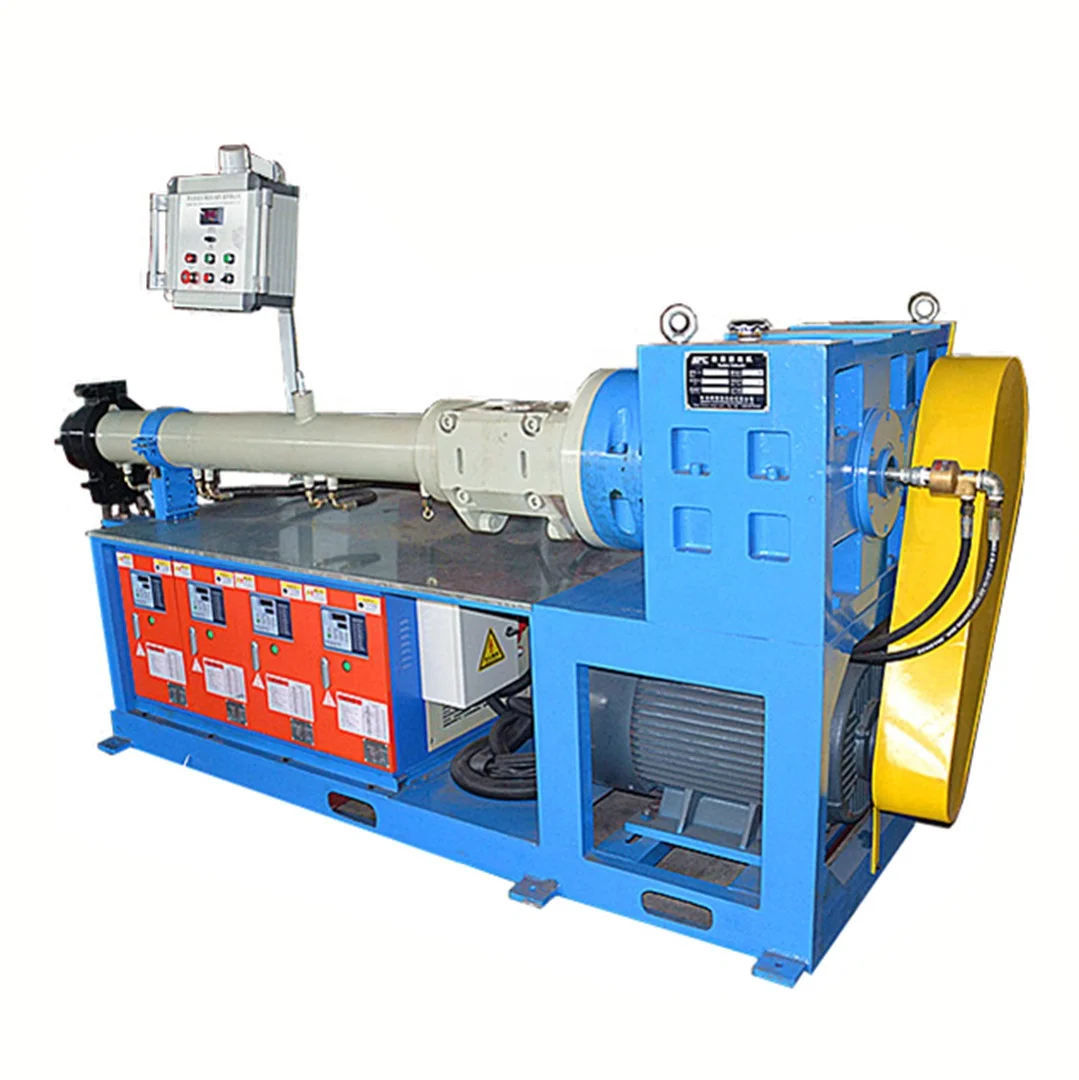 Tongsan Plastic PP PE PA PVC Electrical Flexible Corrugated Tube Pipe Hose Extruder Making Machine