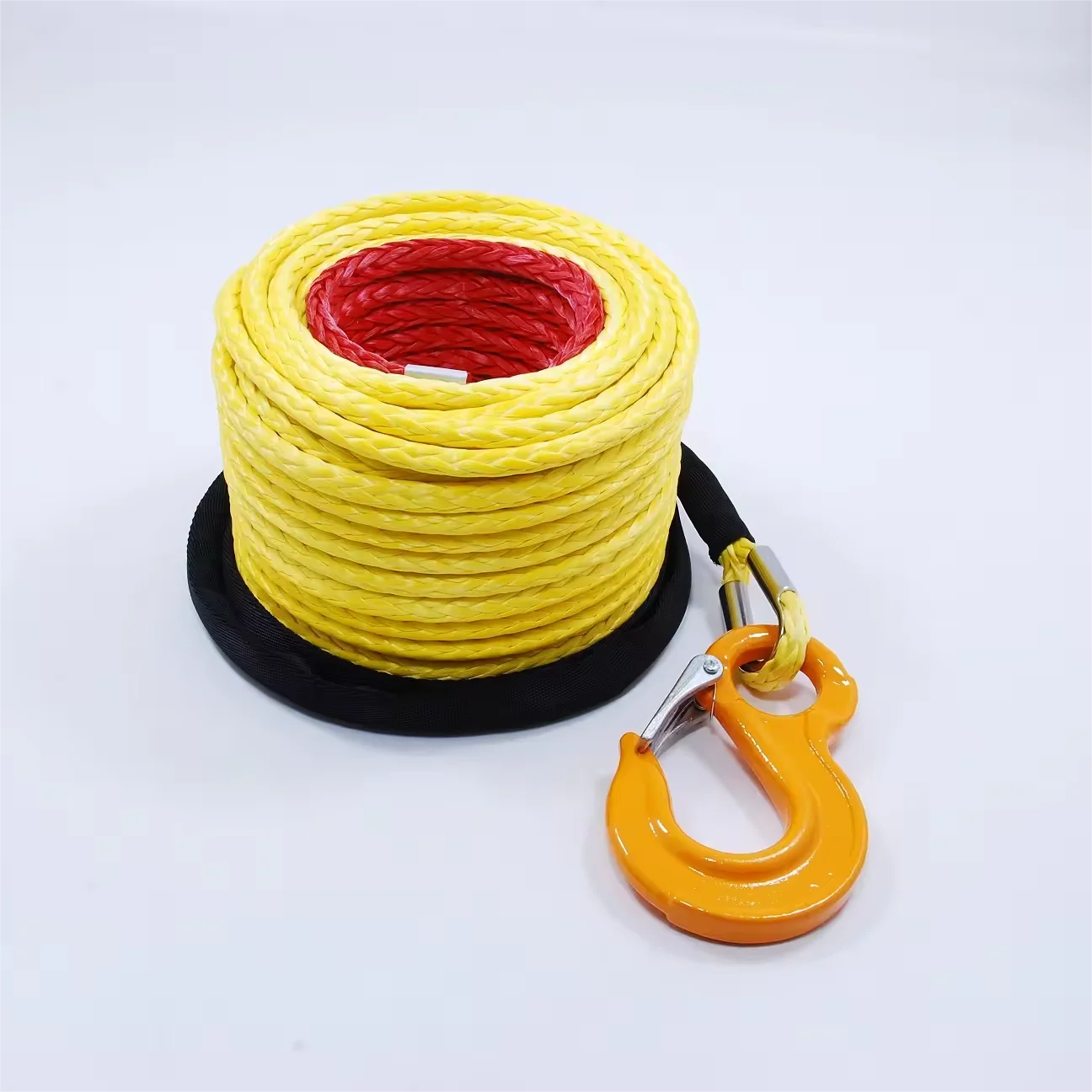 High Quality Strength 1/4 Inch UHMWPE Fiber Braided Manual Towing  Synthetic Winch Rope