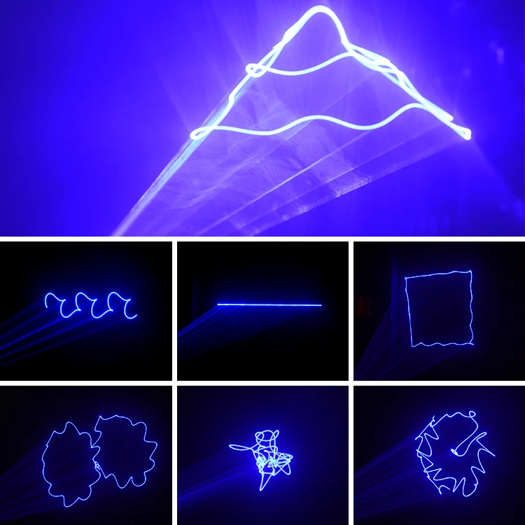 Big Dipper B1000 blue 1000mW christmas laser light show system dj animation beam laser light for club