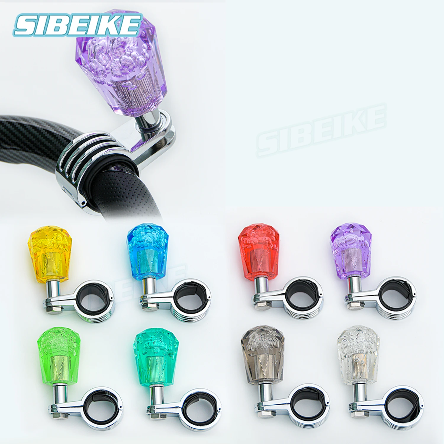 JDM Car Accessories Crystal Bubble Steering Wheel Spinner Knob Booster Ball for Universal