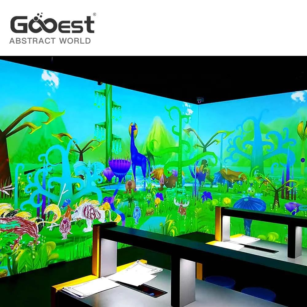 indoor playground interactive wall drawing  projection game for kids  interactive wall projector indoor playground