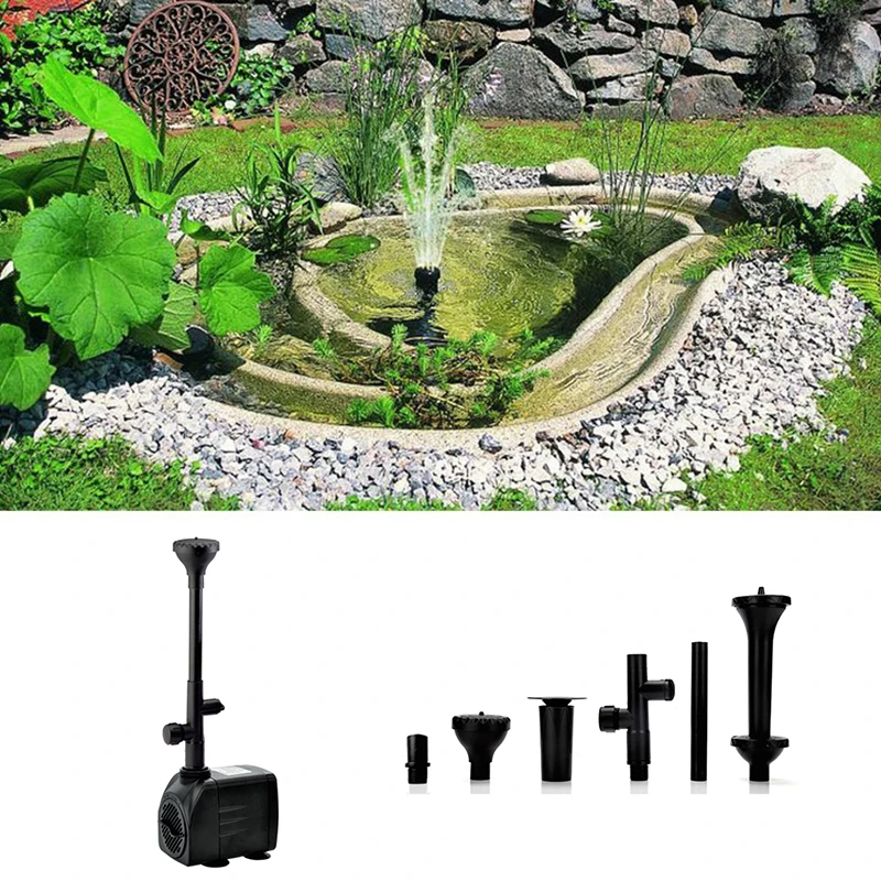 AL-386 Mini Tiny Submersible Water Pump Fountain Pumps For Aquarium Fountains 15W 110V