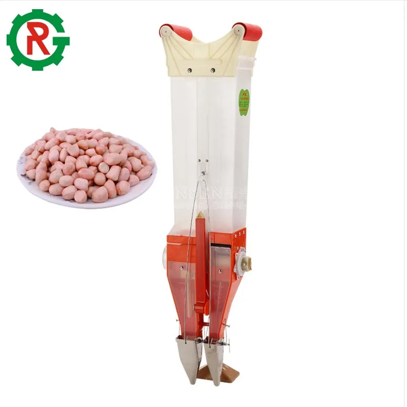 Manual corn planter machine seeder