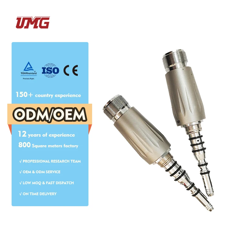 Dental Handpiece Spare Parts E Generator Fiber Optic 4 Holes/2 Holes Quick Coupling For High Speed Handpiece