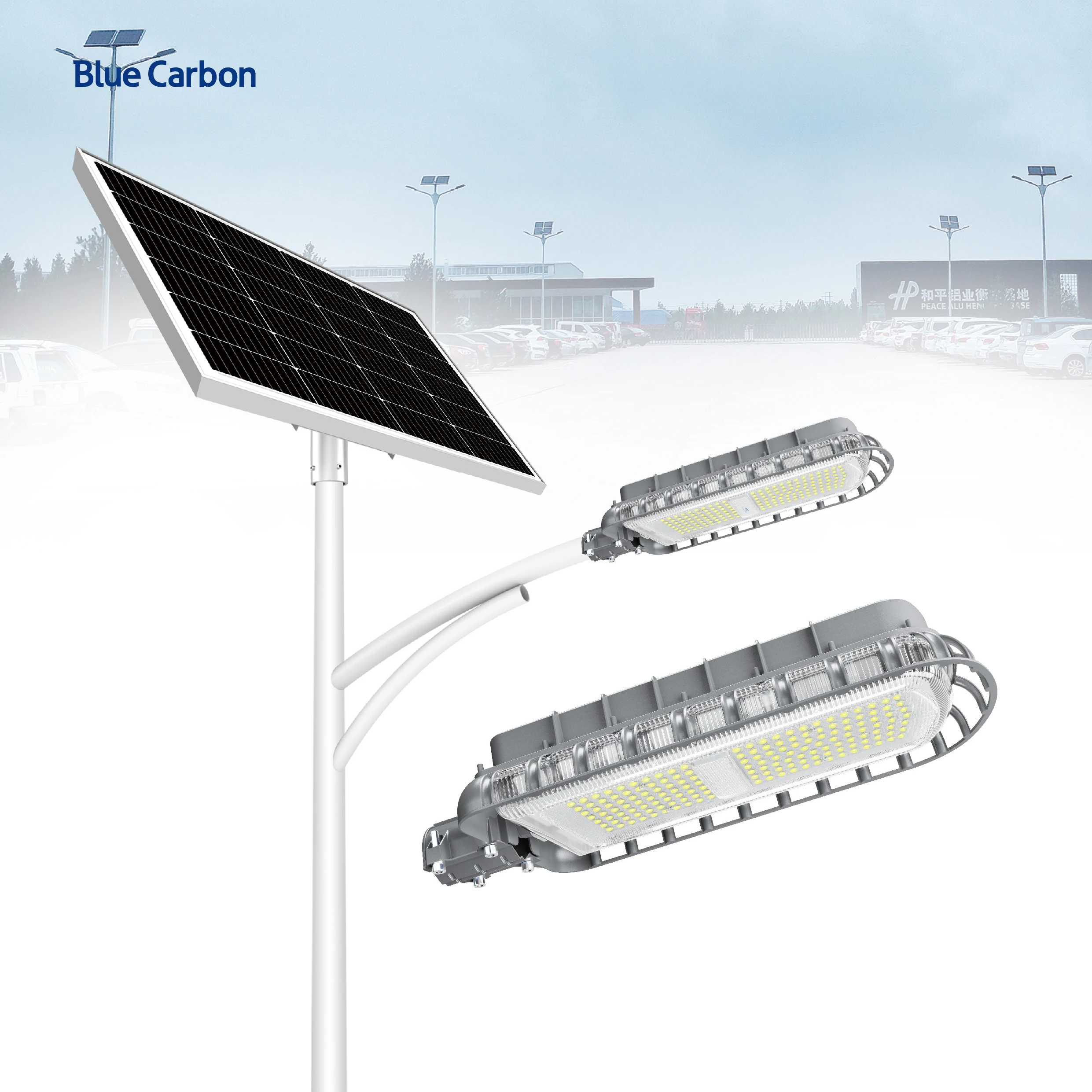 Solar Power Street Light 3600 lumen and 5600 lumen King Light LED Light Solar Directly from Blue Carbon Factory