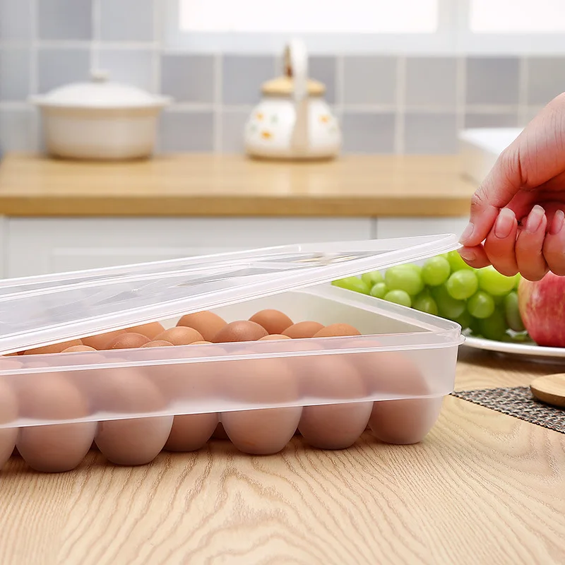 2024 Wholesale New Design egg organizer storage kitchen storage container egg storage box refrigerator