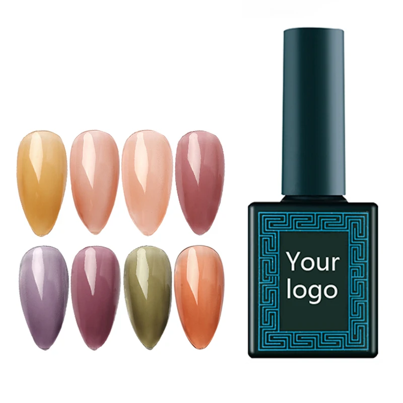 Индивидуальная этикетка, Быстросохнущий однотонный приятный лак для ногтей, лидер продаж, набор УФ-гелей 120 цветов