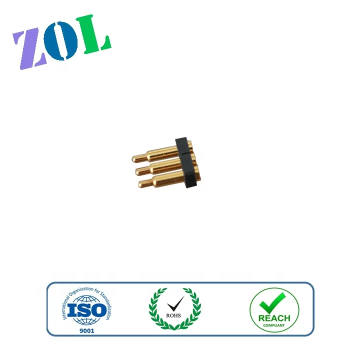 ODM 3.0 Pitch 3 Pins SMT Type Pogo Pin H8.0mm Connectors