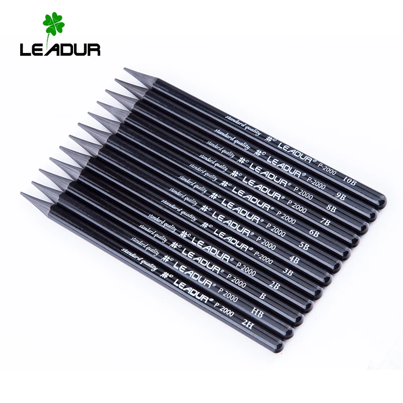 School Stationery Sketch Pencil Set 7.2mm Personalized Pencils Woodless graphite pencils