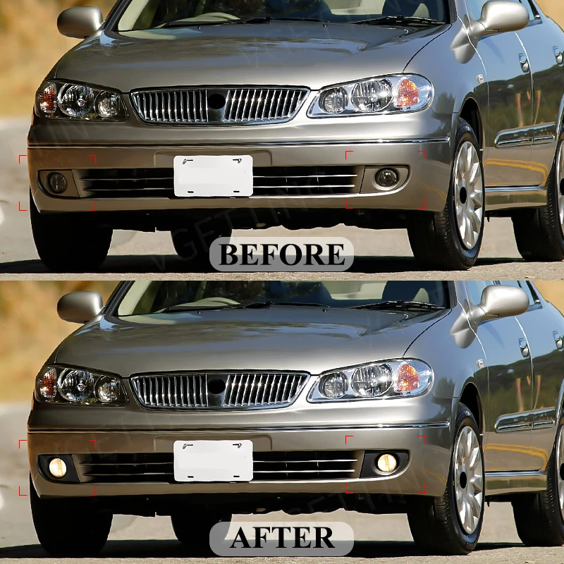 For Nissan Sylphy Sentra Bluebird 2004 2005 2006 2007 2008 LED Fog Lamps Front Bumper Driving Daytime Running Lights Headlights