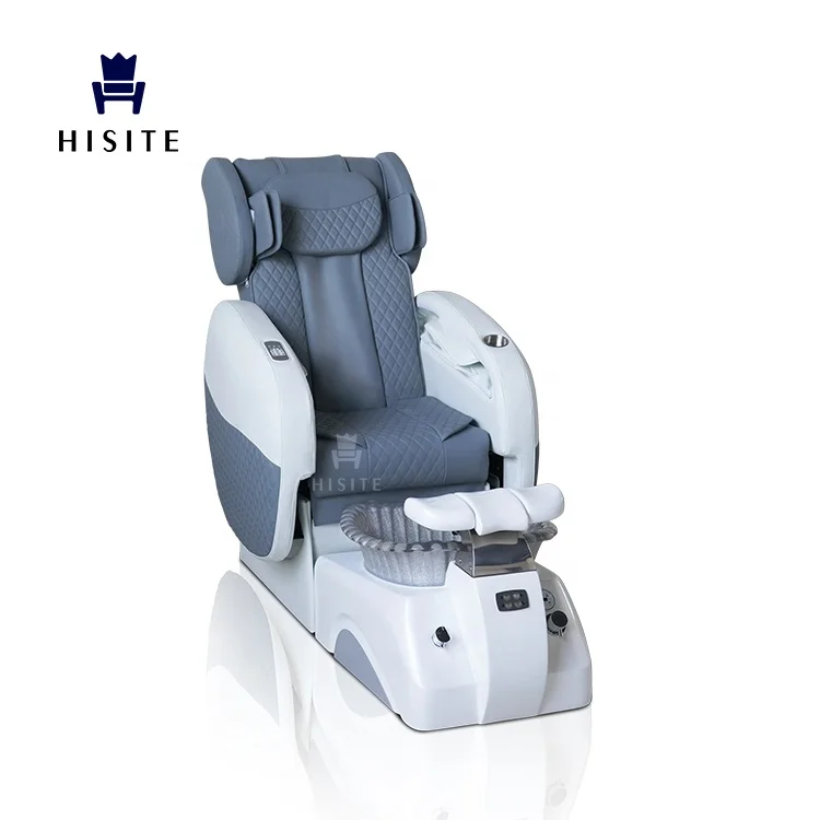 Wholesale manufacturer luxury foot pedicure chair silent armrest colorful gradient light crystal basin  pedicure chair