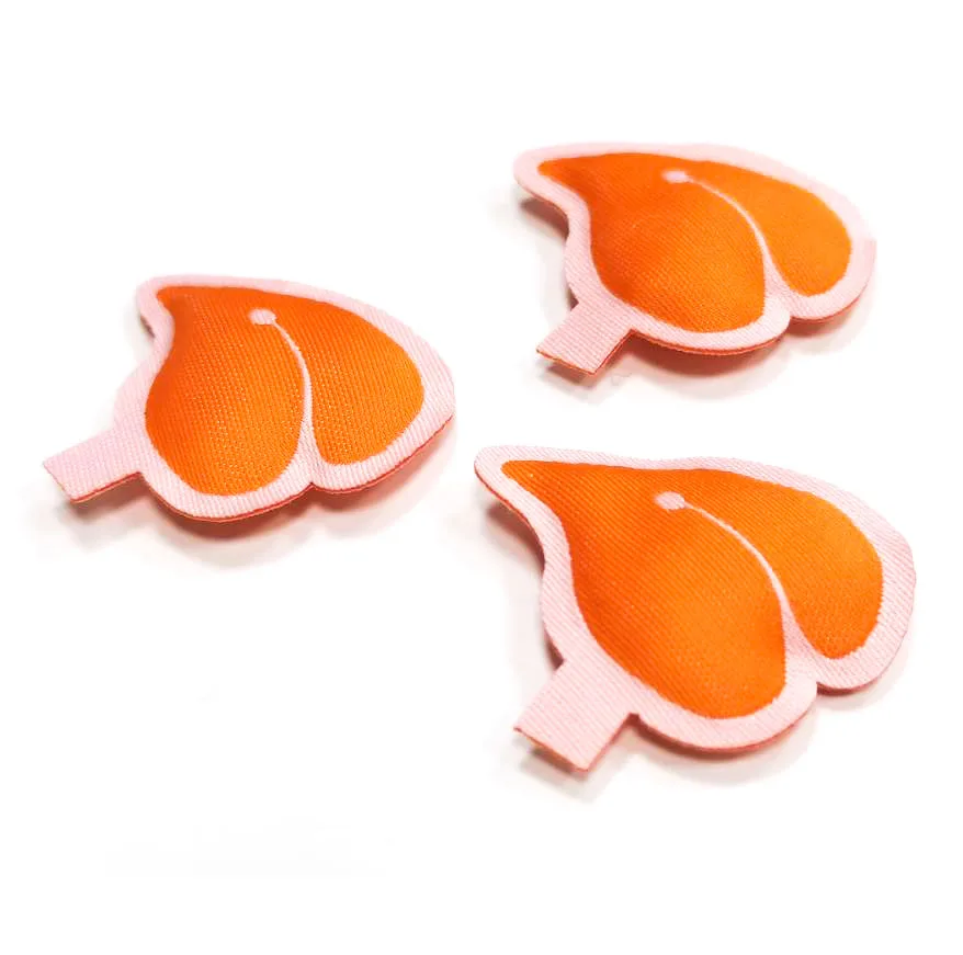 China factory makes packed cotton braided labels, high density 3D woven labels cartoon stickers, suitable for clothing toys