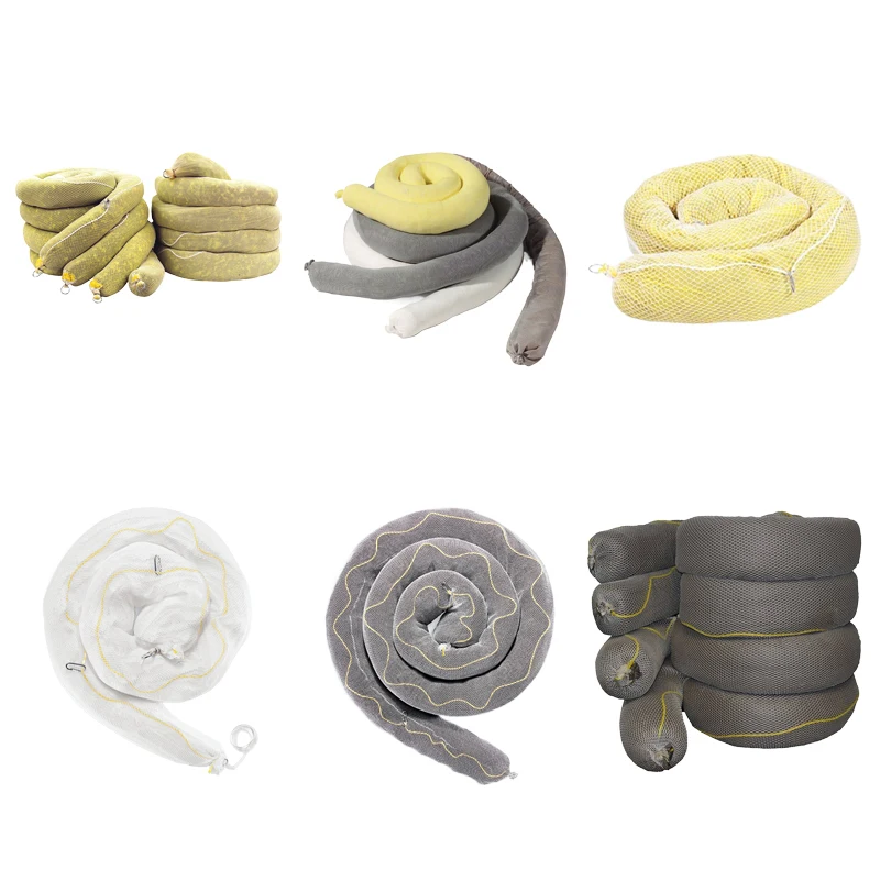 Oil Absorbent Spill Control Fence Barrier Containment 20Cm*3Meter Chemical Hot Sales Spil Polypropylene Absorbing Boom