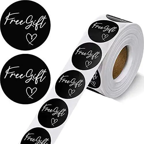 customized private label paper matte black roll packaging labels logo stickers for bottles and boxes