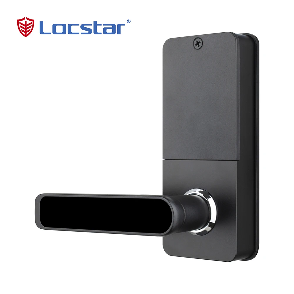 Locstar Tuya Hardware Key Fingerprint Wifi Biometric Shenzhen Home Cylinder European Rim Ttlock Bedroom Smart Door Lock