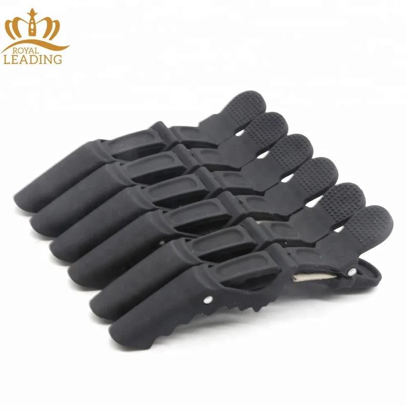 Cheap Price Black Hair Accessories Crocodile Hair Claw Clip Carbon Matte Alligator Hair Clips