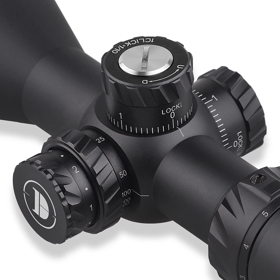Discovery Optics Scope 3-12 FFP Ultra Short 240mm Optical Scope with 1/10 1cm Adjust with 10 Yards Side Focus Scopes