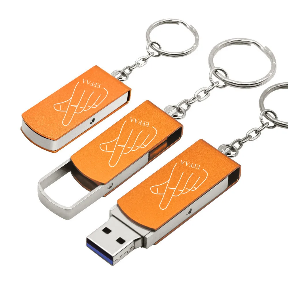 
DIY Custom Logo Swivel 3.0 Pen Drive 64GB Memory Stick 128GB 4GB 8GB High Speed Metal Usb Flash Drive 32GB 16GB U Disk Gift 