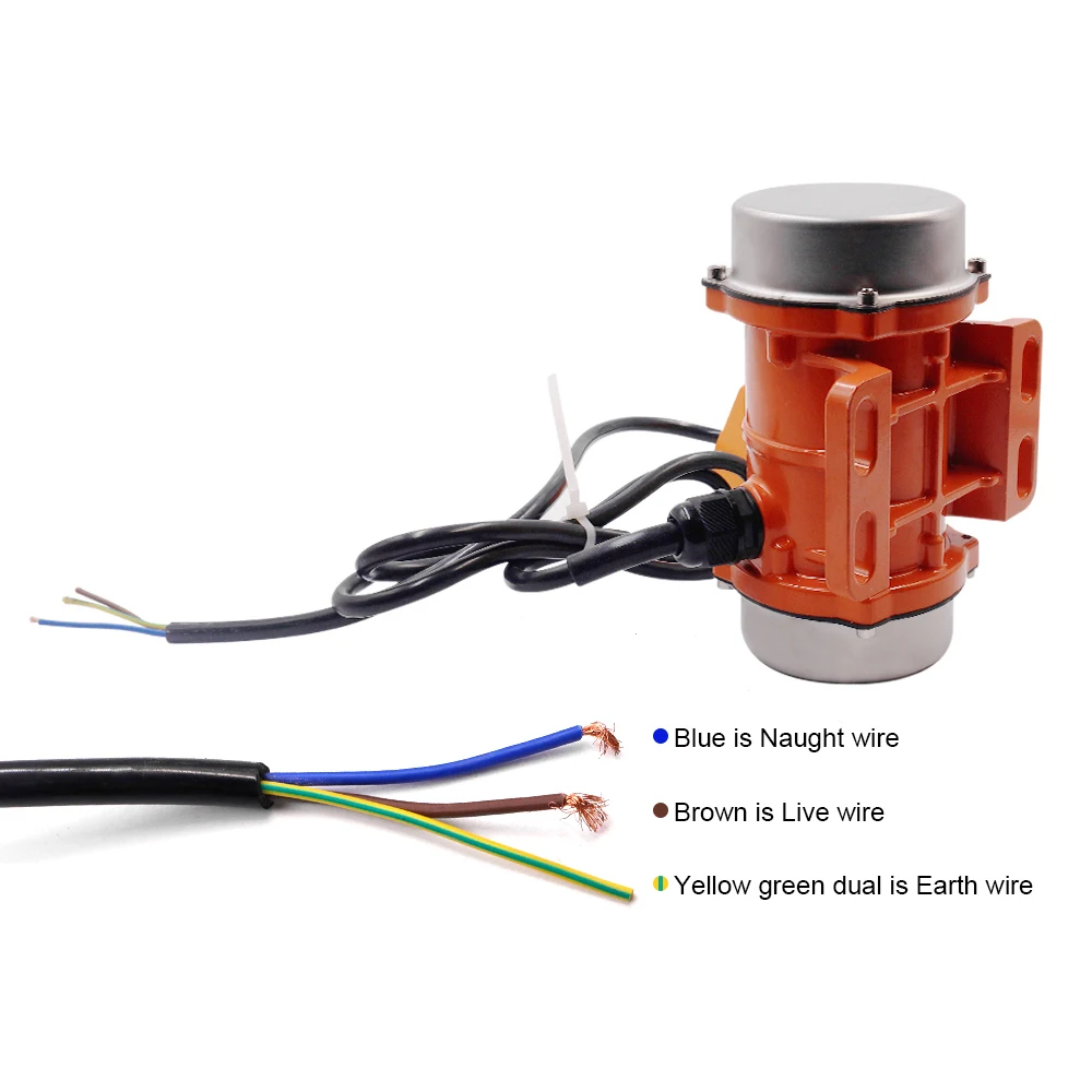 15W-120W 110V/220V/380V Single Phase Hopper Vibrator Motor Electric Vibrator Motor for Hopper Industrial Sieve