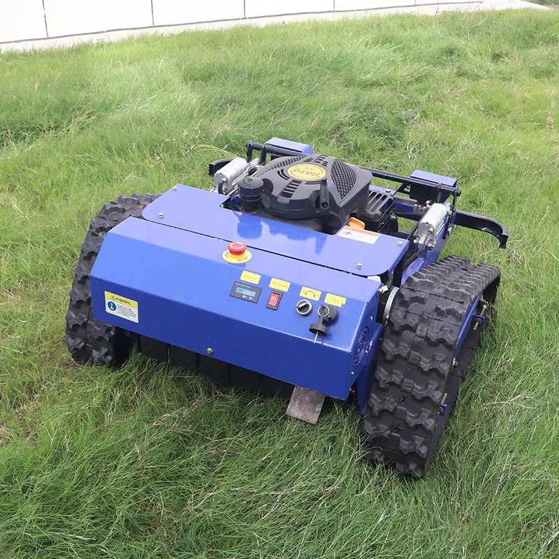 Free Shipping All terrain remote lawn mower 800 mm remote control lawn mower rubber tracks for sale