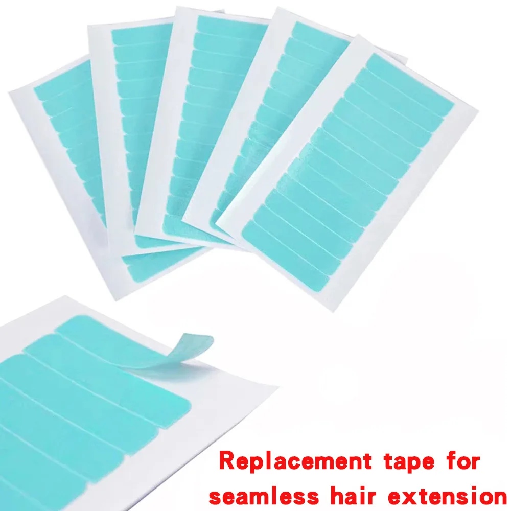 Blue High-Adhesive Hair Extension Tape Waterproof Wig Film Hair Weaving Beauty Hairdressing Double-Sided Acrylic Masking Tape