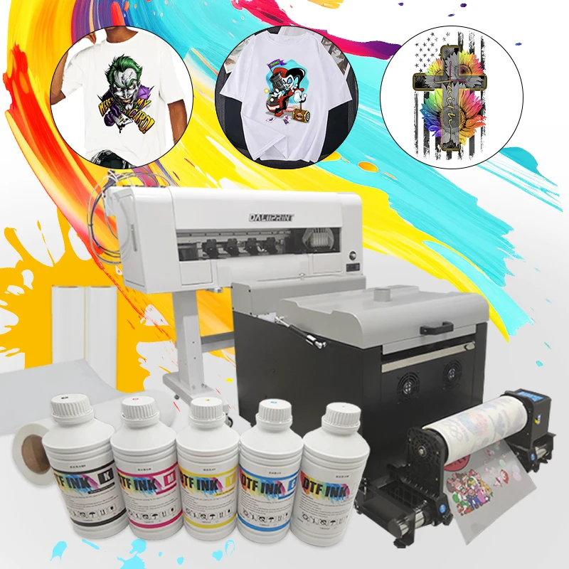 Digital 12inch A3 DTF White Color Printer Roll to Roll Heat Transfer Pet Film Printing Machine for Cloth Fabric 13month Warranty