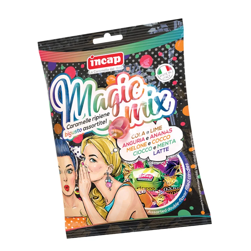 Quality Italian Hard Candy Multi Colors Incap Assorted Double Flavor Filled Candies Gmo And Gluten Free Fruity Candy From Italy