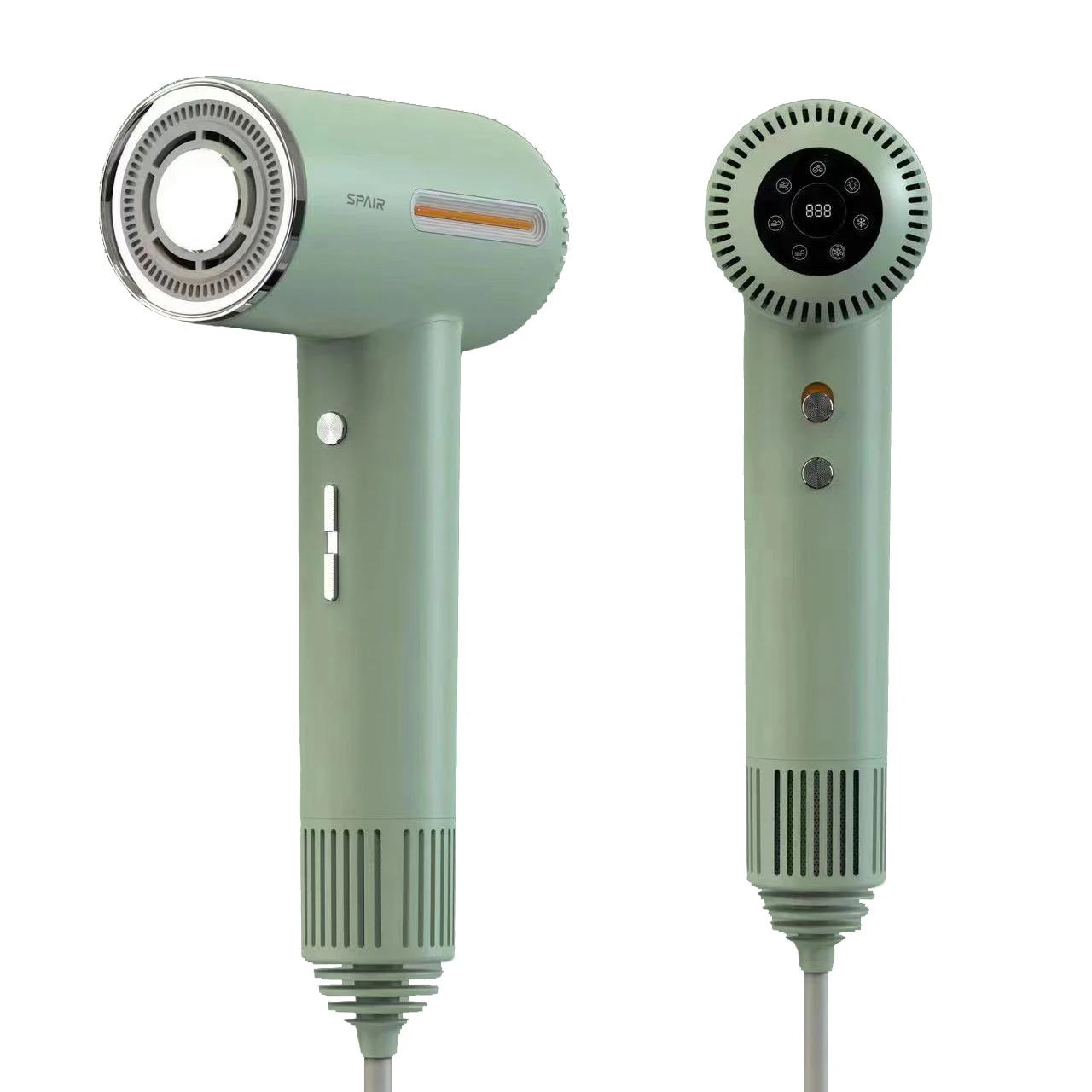 SPAIR professional electric high power 1600W portable travel salon LED display BLDC negative ion high speed hair dryer
