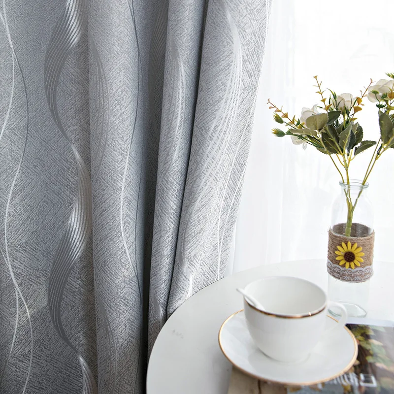 New Arrival Luxury Jacquard Drapes Blackout Curtain for Living Room Bedroom