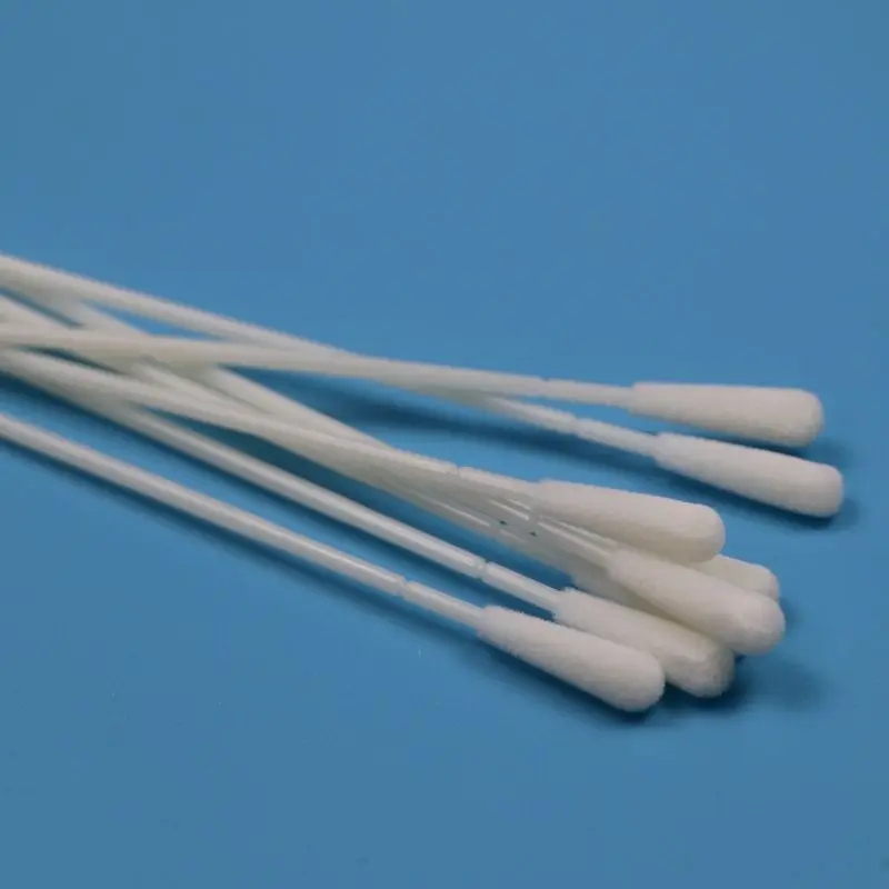 ABS Stick EO Sterile Specimen Collection Swab Disposable Flocked Nylon Medical Swabs