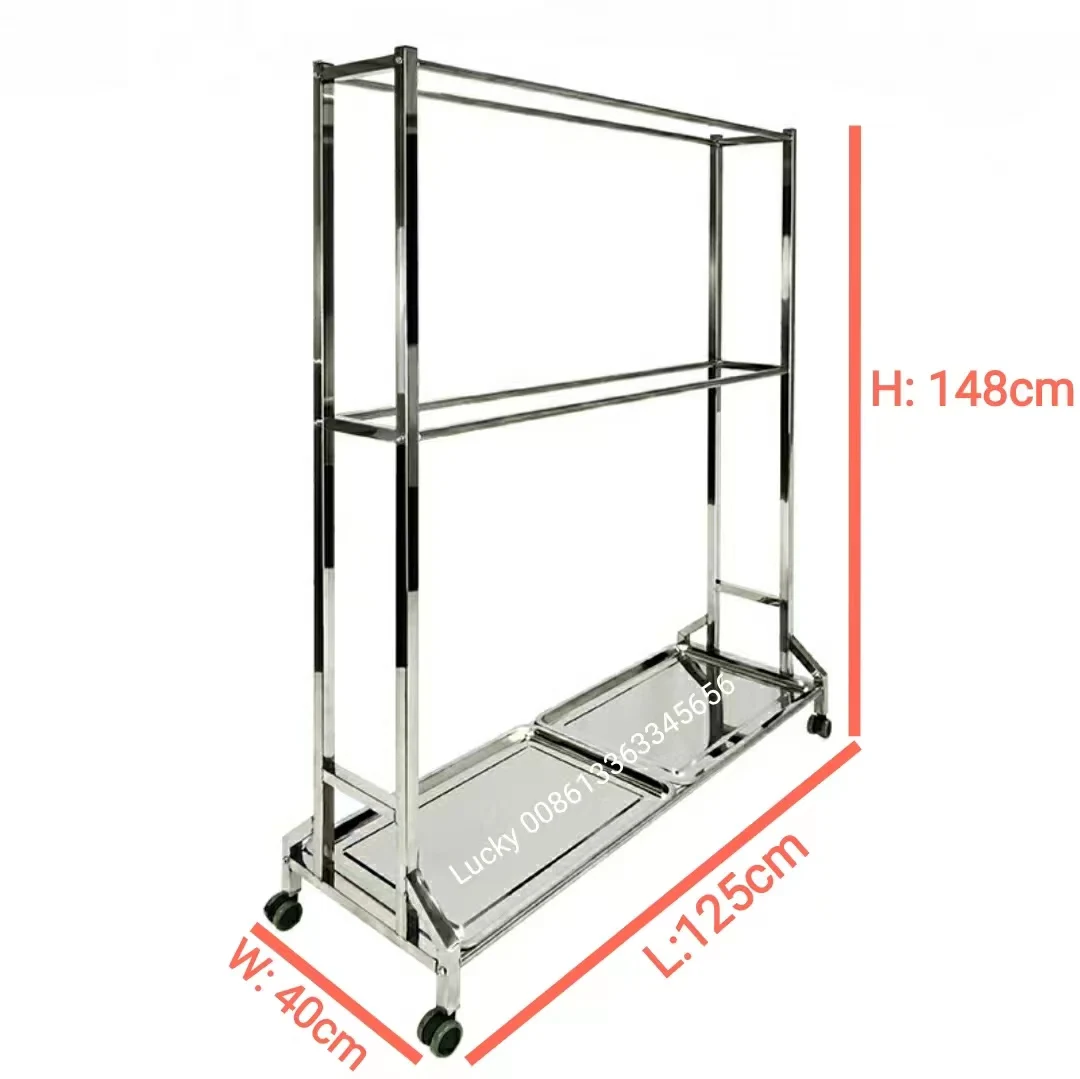 hot selling metal stainless steel rack frame hanger trolley cary for pork meat beef preserved meat bacon sausage duck goose